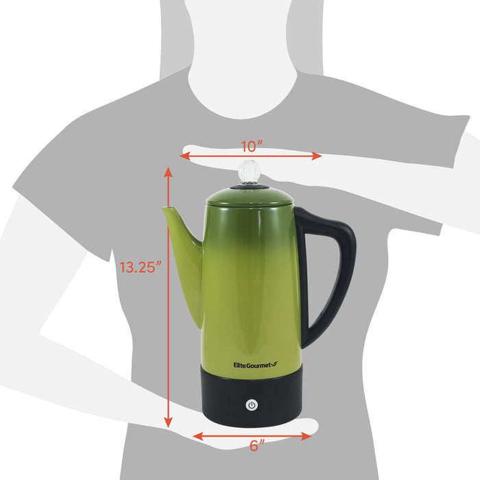 Dimensions: 10" Length, 13.25" Height, 6" Diameter.