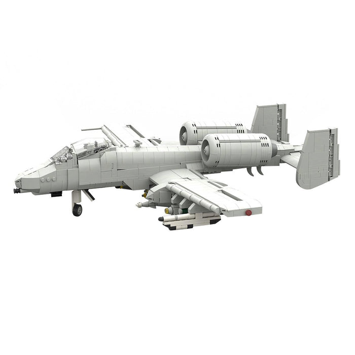 A - 10 Attack Aircraft Military Klemmbausteine (Grey) - LesDiy - Klemmbausteine