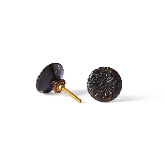 Atwood Carved Flower Knob 4.5cm