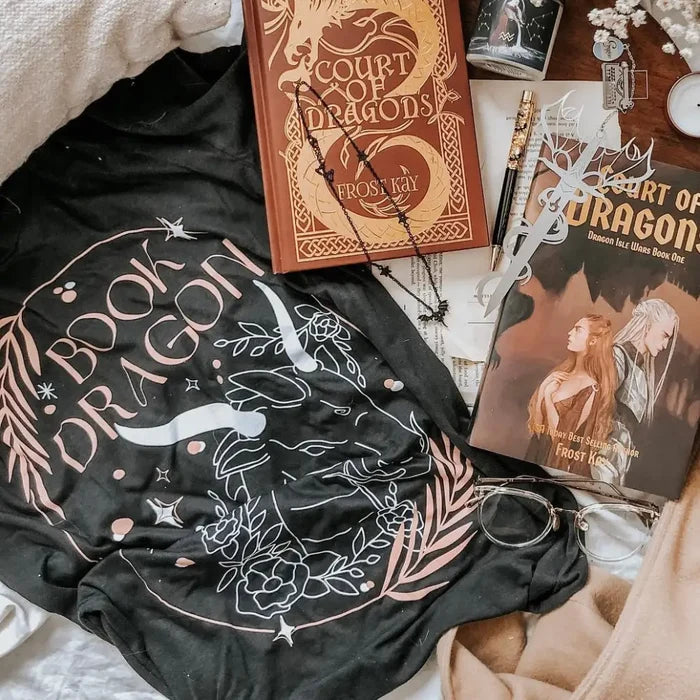 Book Dragon Inspired Tee Shirt