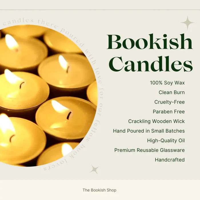 Books & Tea Candle Candles