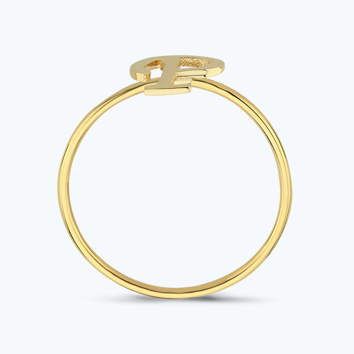 Buchstabe P Goldring