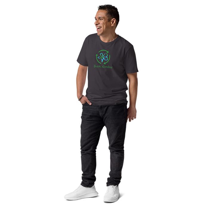 person wearing Busch Gardens Eco Adult Charcoal Tee