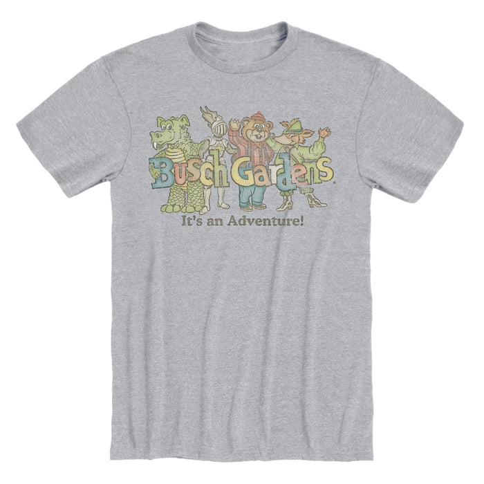 Busch Gardens Retro Adventure Light Grey Adult Tee