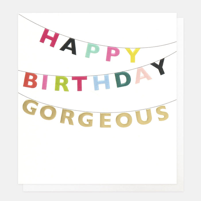 Caroline Gardner Gorgeous Bunting Birthday Greetings Card