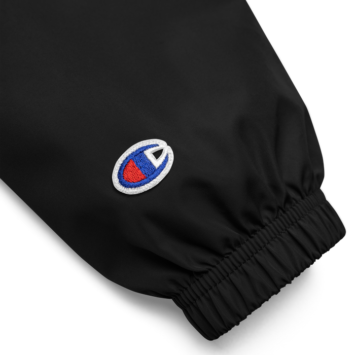 Comin' Strapped - Embroidered Champion Packable Jacket