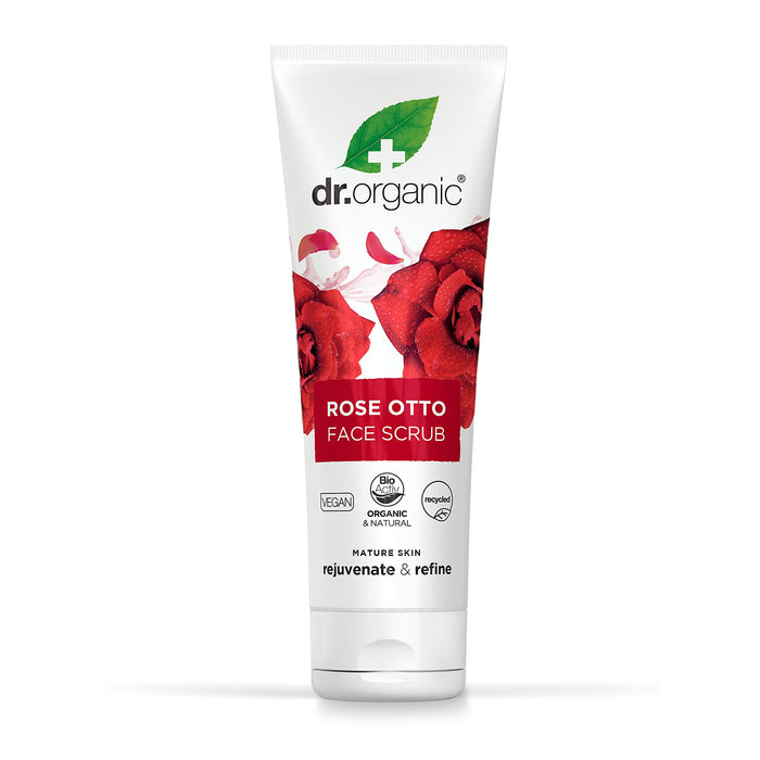 Dr Organic Rose Otto Face Scrub 125ml