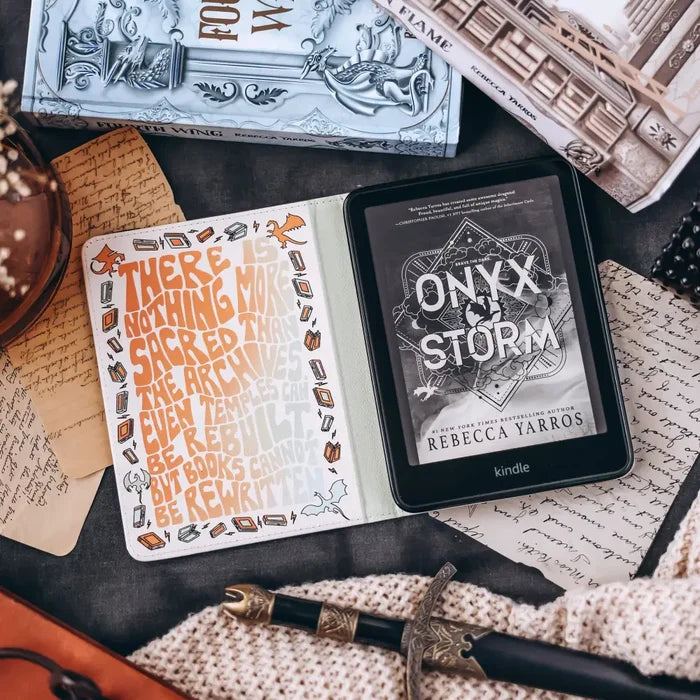 Fourth Wing Inspired: Books PaperWhite Kindle Case Accessories