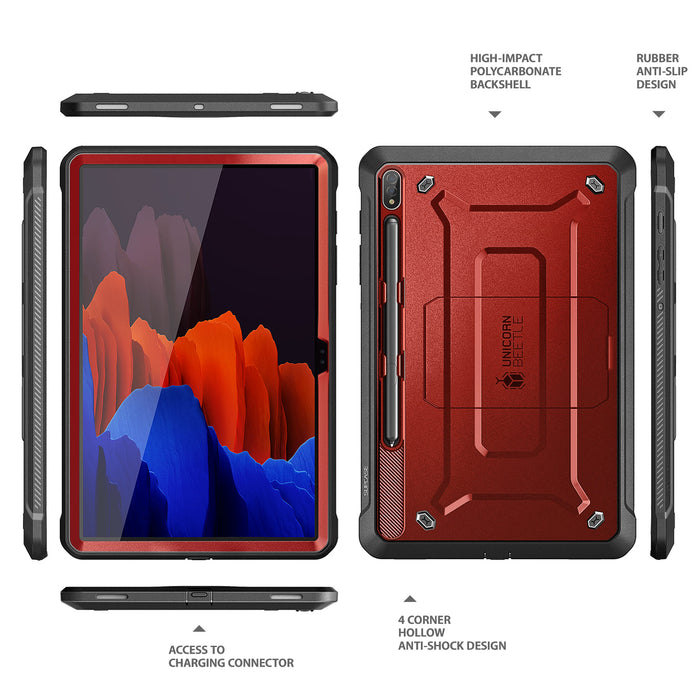 Galaxy Tab S8 Ultra (2022) Unicorn Beetle Pro Rugged Case(open box)-Metallic Red