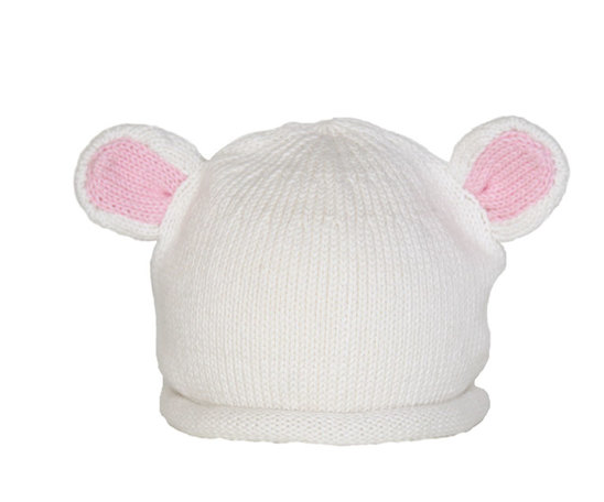 Handmade Knit Polar Bear Ears Baby /Toddler Hat - Fair Trade - Give Back Goods