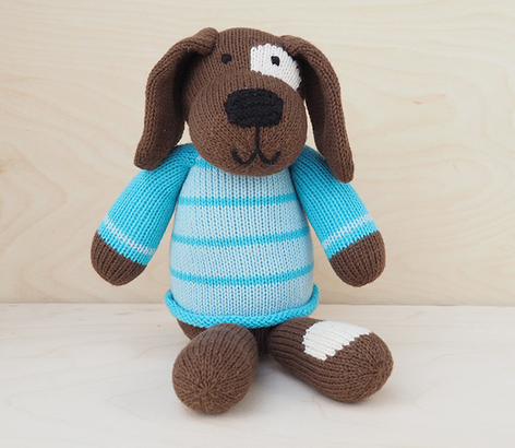 Hand Knit Spot The Dog Stuffed Animal - Support Fair Trade for Artisans - Give Back Goods
