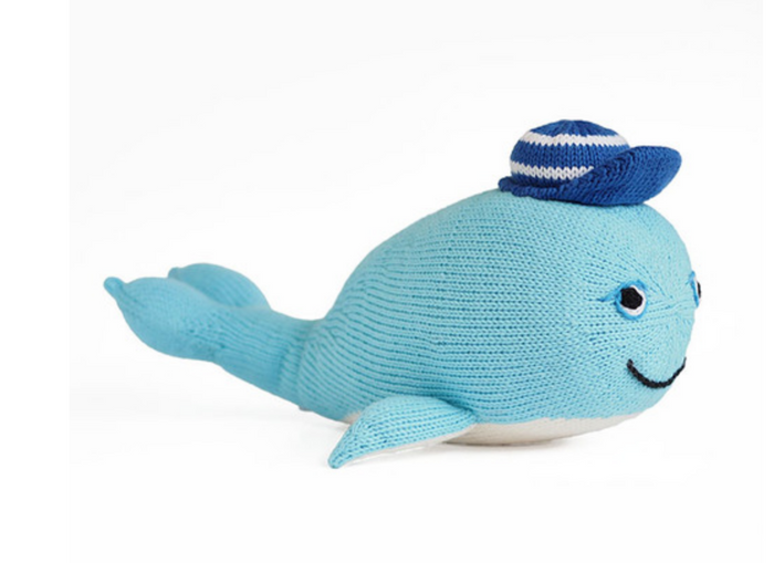 Hand Knit Wally The Whale - Support Fair Trade for Artisans - Give Back Goods