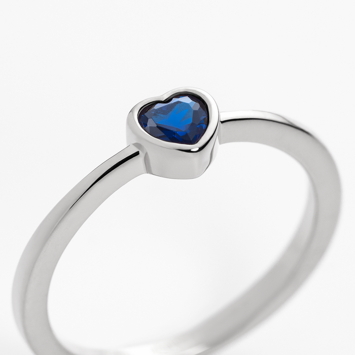 Heart of the Sea Mono Ring Silber