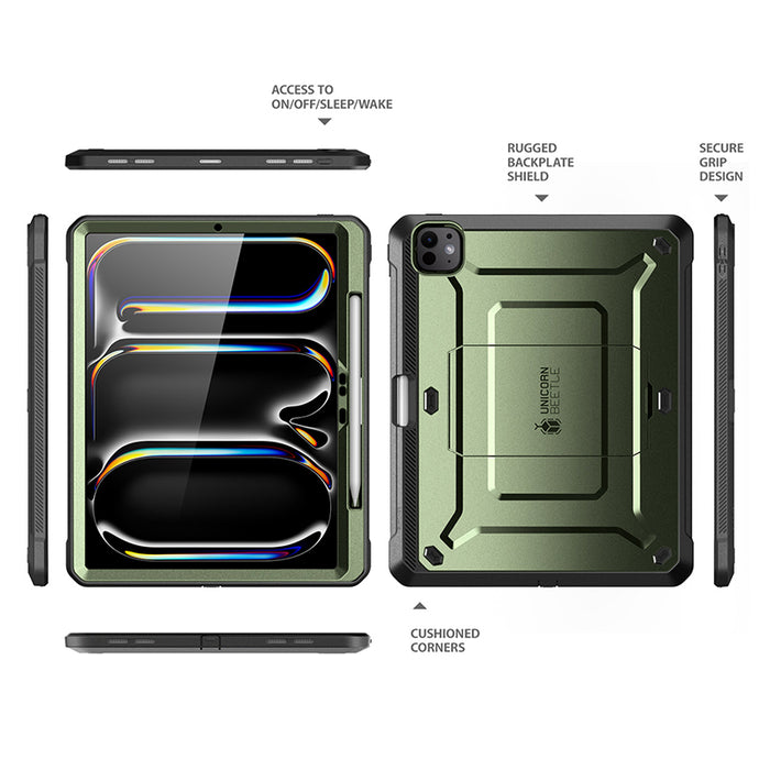 iPad Pro 13 Inch (2024/2025) Unicorn Beetle Pro Rugged Case- Dark Green