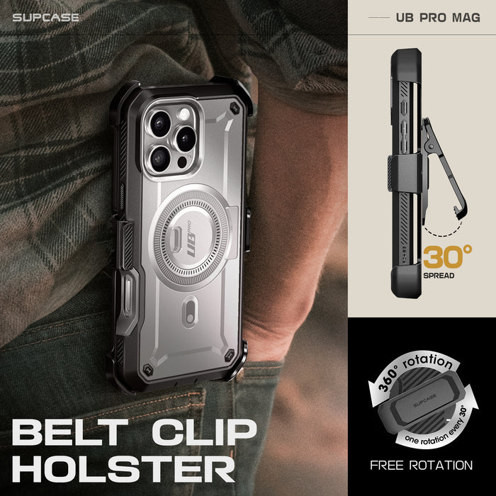 iPhone 16 Pro 6.3 inch Unicorn Beetle PRO MAG Rugged MagSafe Case-Titan Gray