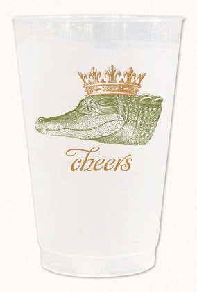 King Gator Frosted Plastic Cup
