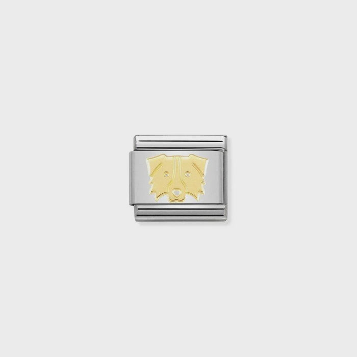 Nomination Classic Link Gold Border Collie Charm