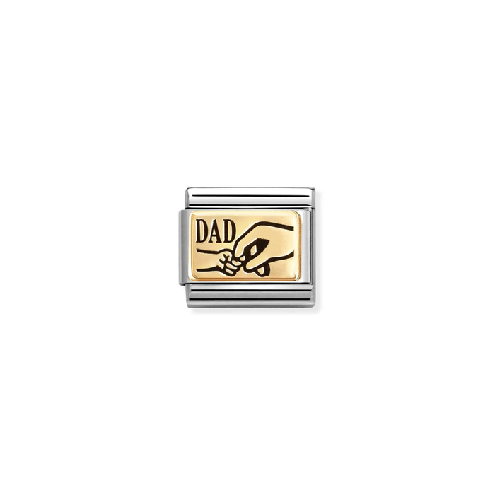 Nomination Classic Link Gold Dad Hand Charm