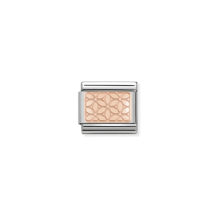Nomination Classic Link s 9K Rose Gold Flowers