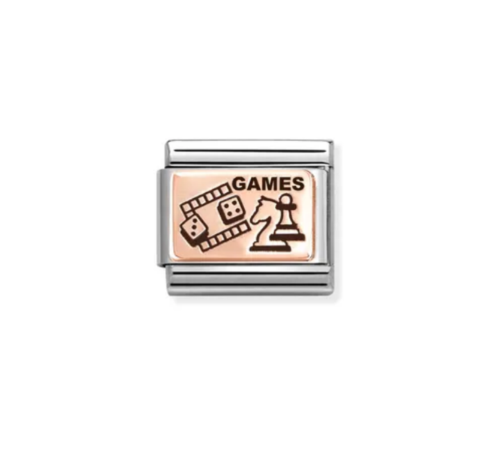 Nomination Classic Rose Gold Table Games Charm