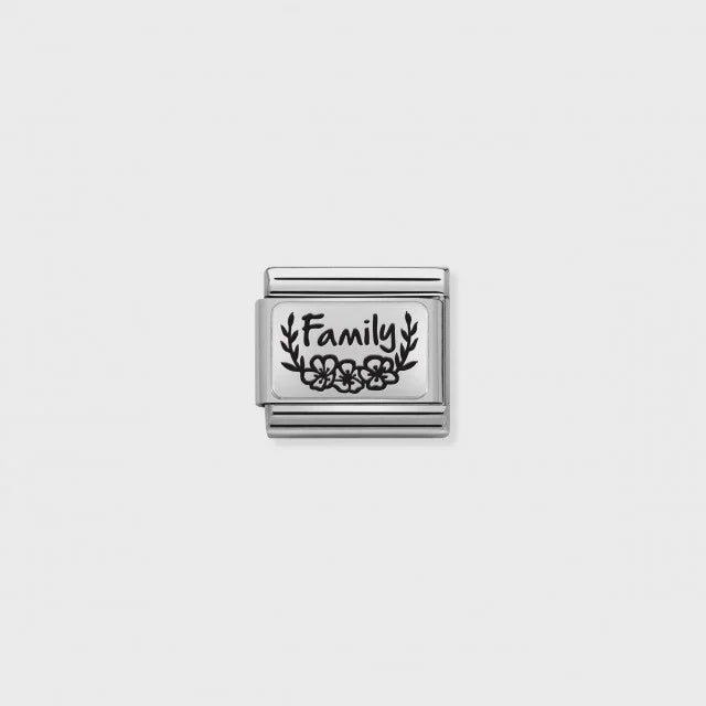 Nomination Composable Classic Link - Family With Flowers