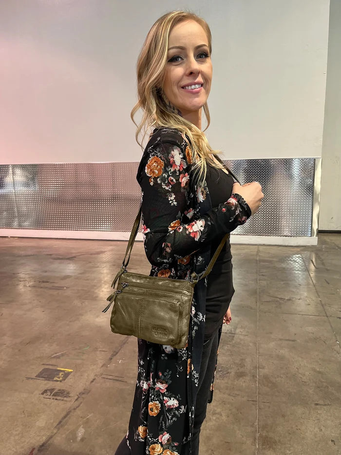 leather shoulder bag for women