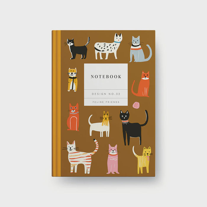 Ohh Deer A5 Feline Friends Hardback Notebook