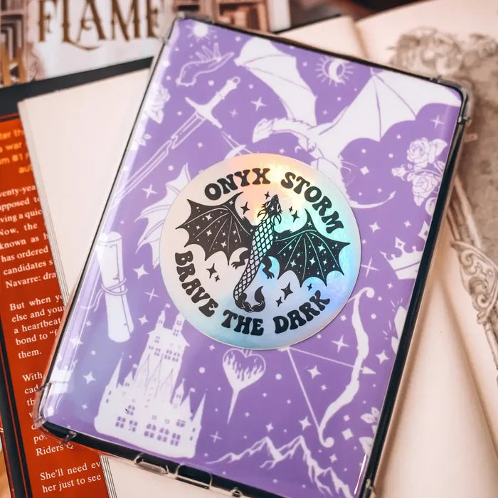 Onyx Storm Inspired Sticker Bookmarks