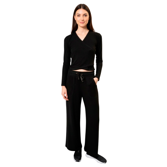 Pantalon large Femme Noir