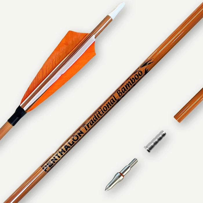 Penthalon Carbonpfeile Traditional Bamboo Naturfedern 800