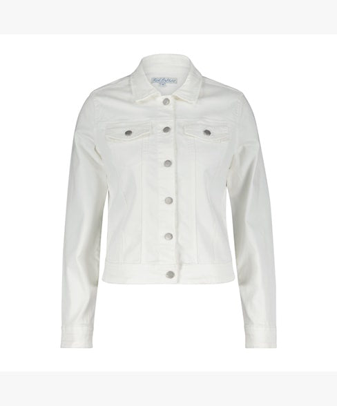 Red Button Jackie Denim Jacket - Off White