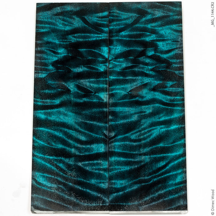 Stabilized curly cotton wood panels