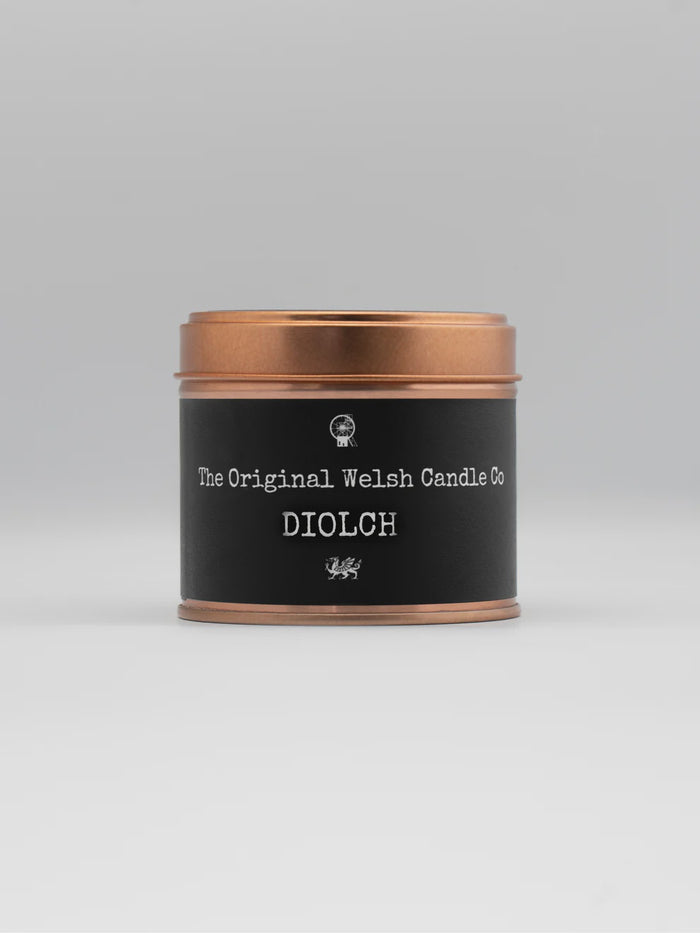The Original Welsh Candle Co Diolch Candle Tin