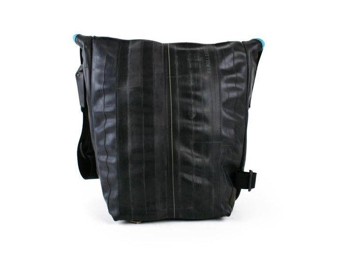 Upcycled Messenger Bag Satchel, Made from Bicycle tubes or Billboard Banners - Made in the USA