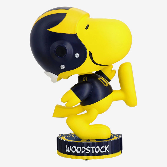 Woodstock Michigan Wolverines 2024 Peanuts Bighead NCAA College Bobblehead