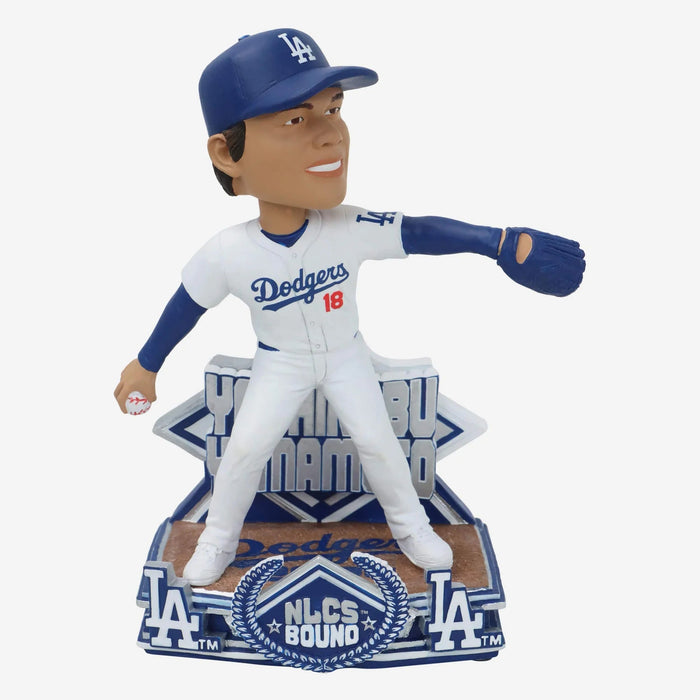 Yoshinobu Yamamoto Los Angeles Dodgers NLCS Bound MLB Baseball Bobblehead