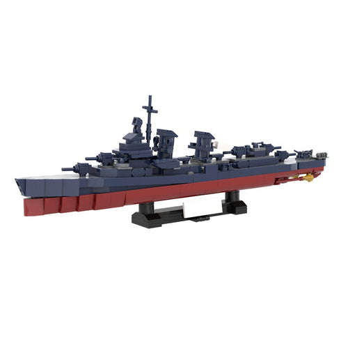 1/300 Scale USS Johnston (DD - 557) Destroyer Military  Klemmbausteine - LesDiy - Klemmbausteine