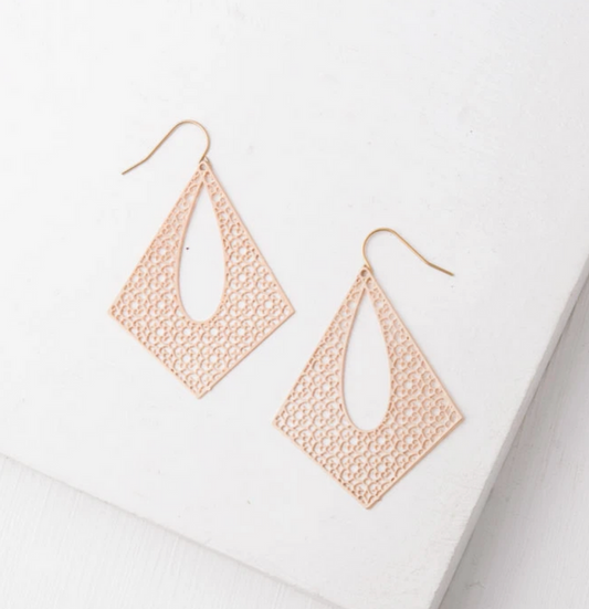 14k Gold Plated Filigree Earrings, Give freedom & create careers for exploited girls & women!