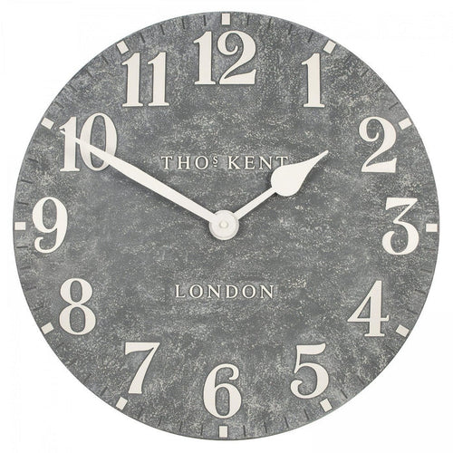 20" Outdoor Arabic Wall Clock - Cement