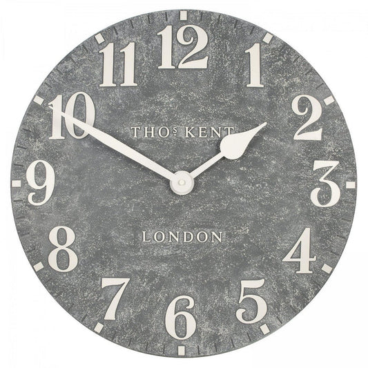 20" Outdoor Arabic Wall Clock - Cement
