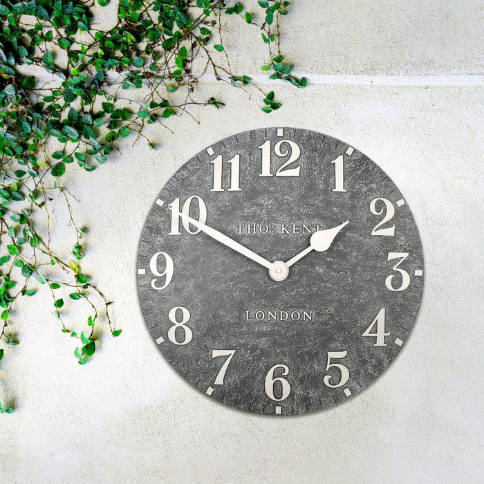 20" Outdoor Arabic Wall Clock - Cement