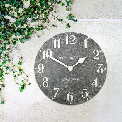 20" Outdoor Arabic Wall Clock - Cement