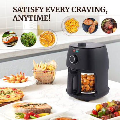 2.3Qt. Glass Air Fryer