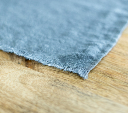 set of 4 Hand Woven Stone washed Linen Placemat (pick your color) - Eco-Friendly, Fair Trade - Give Back Goods