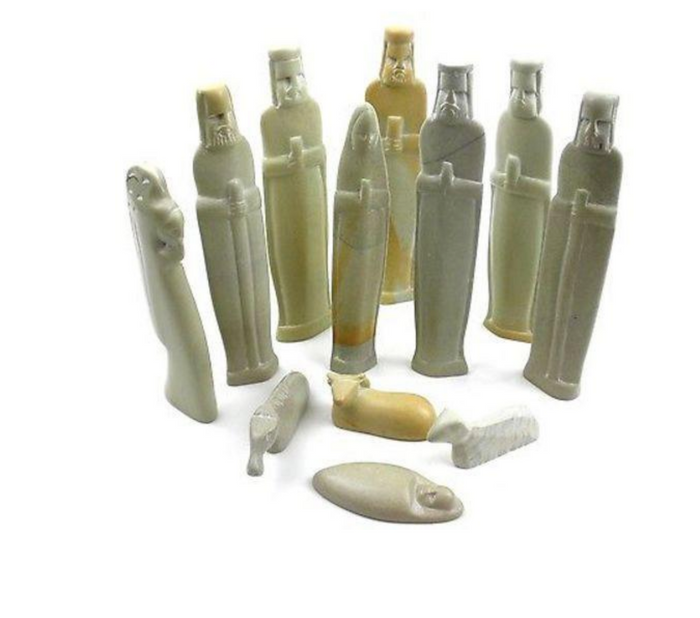 6" Hand Carved Soapstone Nativity Set, Fair Trade, Kenya
