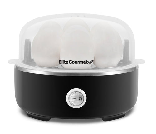 7-Egg Automatic Easy Egg Cooker (Black)