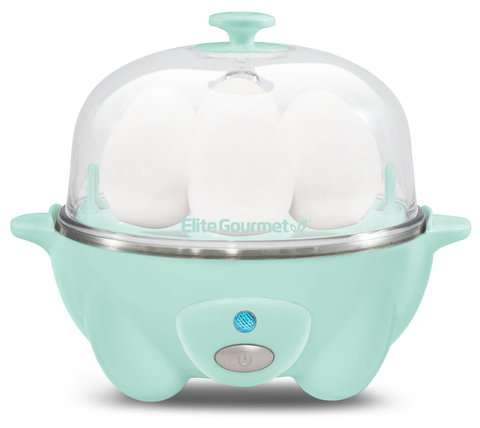7-Egg Automatic Easy Egg Cooker, Steamer, Poacher (Mint)