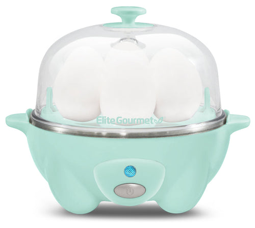 7-Egg Automatic Easy Egg Cooker, Steamer, Poacher (Mint)