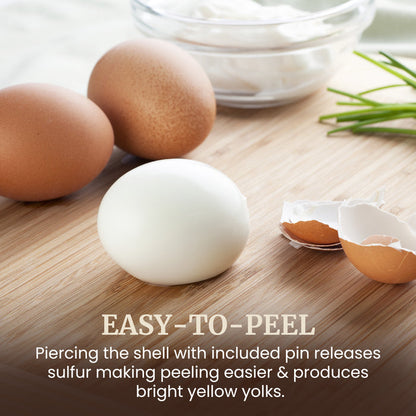 7-Egg Automatic Easy Egg Cooker, Steamer, Poacher (Stainless Steel)