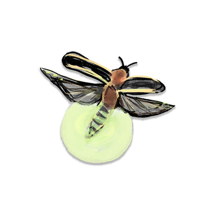 12 Firefly Stickers - Tiny and Snail